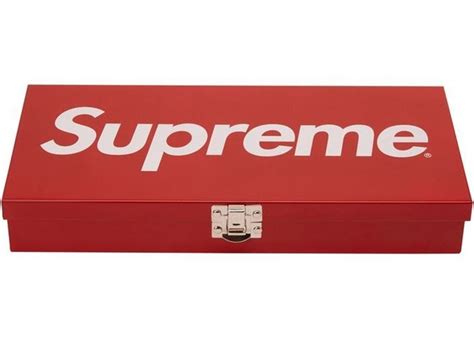 supreme large metal box|Supreme Large Metal Storage Box Red .